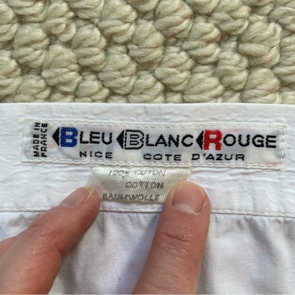 French vintage white cotton skirt with pockets - Picture 11 of 15